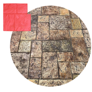 Molde Estampado Hormigón Temuco 60x60cm Flexible TZE006