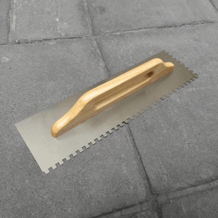Llana Dentada Recta Acero Inoxidable de 50x14 cm TZL002A Llana Dentada Recta Acero Inoxidable de 50x14 cm TZL002A