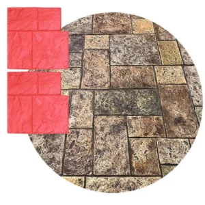 Molde Estampado Hormigón Temuco 60x60cm Flexible TZE006X2