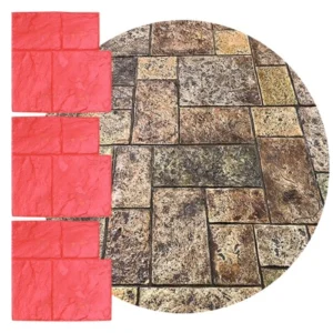Molde Estampado Hormigón Temuco 60x60cm Flexible TZE006X3