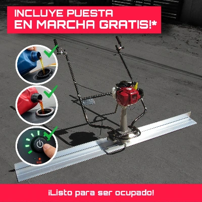 Oferta del Mes Regla Vibradora Bencinera con Motor Honda GX35 TZG001R-2R con puesta en marcha gratis