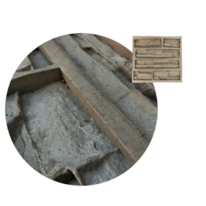 Molde Collicura Fachaletas de Hormigon Revestimiento de Pared 55x55cm TZE105