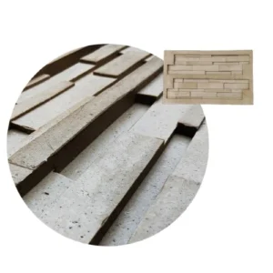 Molde Li Fachaletas de Hormigon Revestimiento de Pared 62x35cm TZE103