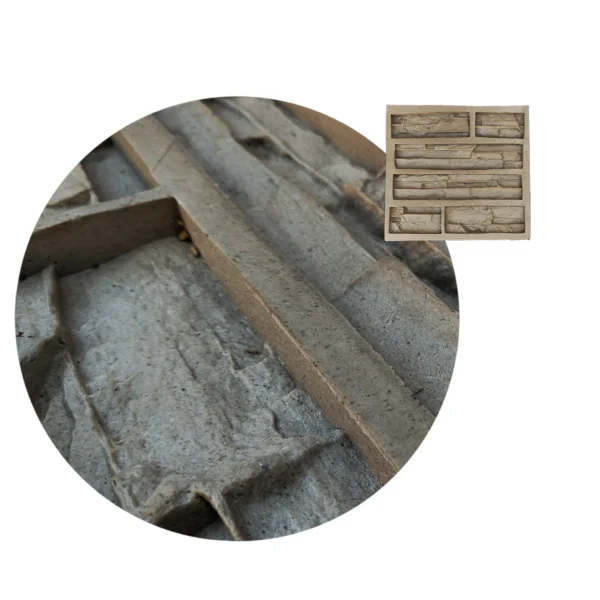 Molde Collicura de Fachaletas de Hormigon para Revestimiento de Pared TZE105