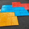 3x Kit Moldes Estampado Hormigón Muro y Piso Diseños Surtidos TZE005-KIT