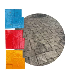 3x Kit Moldes Estampado Diseños Surtidos Muro Piso Hormigón Flexible 62x62cmTZE005-KIT