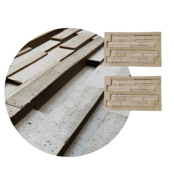 Molde Li Fachaletas de Hormigon Revestimiento de Pared 62x35cm x2<br><br><p class="carrosel_style">TZE103X2</p>