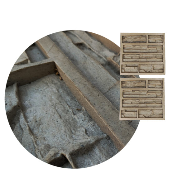 Molde Collicura Fachaletas de Hormigon Revestimiento de Pared 55x55cm  x2 <br><br><p class="carrosel_style">TZE105X2</p>