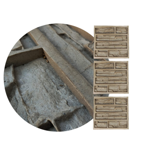Molde Collicura Fachaletas de Hormigon Revestimiento de Pared 55x55cm  x3 <br><br><p class="carrosel_style">TZE105X3</p>
