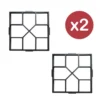 2x Molde Peumo para Losetas Adoquines 40x40cm TZE201X2 2x Molde Peumo para Losetas Adoquines 40x40cm TZE201X2