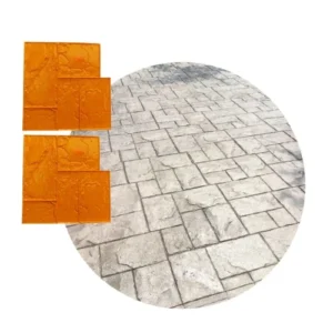 Molde Estampado Hormigón Valdivia 62x62cm x2 TZE005-3X2