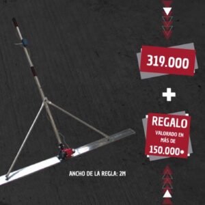 Promoción Oferta Mes de Julio Regla Vibradora de Acero Inoxidable TZV001 mas Regalos
