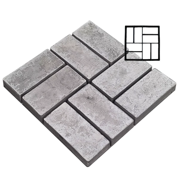 Molde Litre para Losetas Adoquines 40x40cm Bloques - TZE206