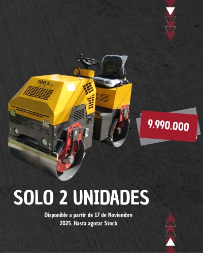 Oferta Rodillo Compactador Vibratorio RR-1000