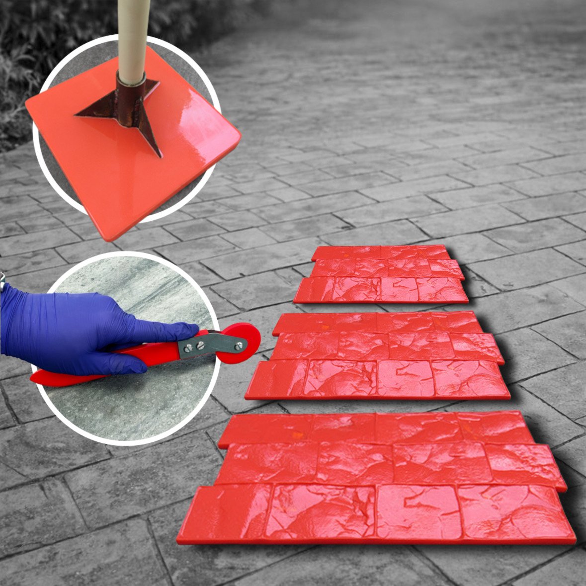 Kit de Estampado Molde Paine + Pisón y Rodillo Corrector cod: KIT-TZE001