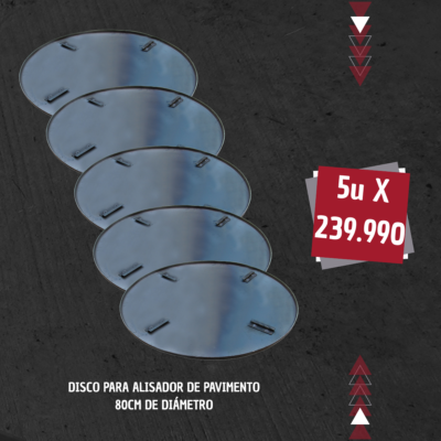 5x DISCO PARA ALISADOR DE 80CM BUNDLE TZH003-P OFERTAS AL POR MAYOR