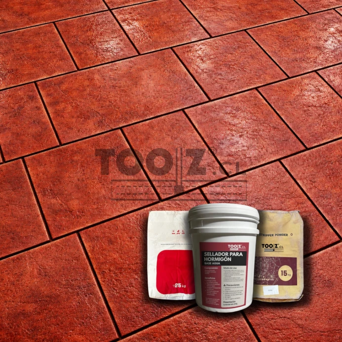 KIT Insumos de Hormigón Estampado para 20M2 CHOCOLATE - KIT-TZCH-005-S-TZAR-004-TZS001 KIT Insumos de Hormigón Estampado para 20M2 CHOCOLATE - KIT-TZCH-005-S-TZAR-004-TZS001