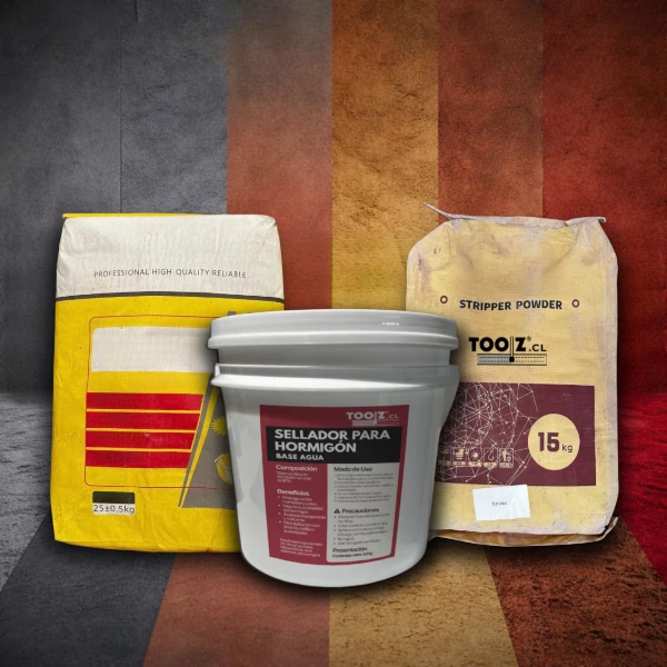 KIT Insumos de Hormigón Estampado para 100M2 BEIGE Y DESERTAN