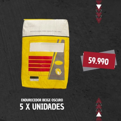 KIT 5X SACOS DE ENDURECEDOR COLOR BEIGE TZCH007-S