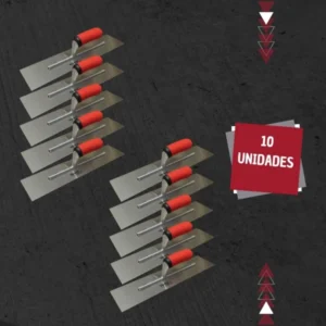 10X Llana de Enlucido de Acero Inoxidable 40,5cm Recta - TZL003R