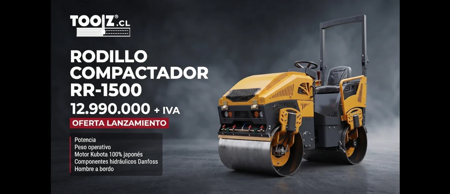 Rodillo compactador de 1.5 Toneladas con Motor Kubota - RR-1500_2