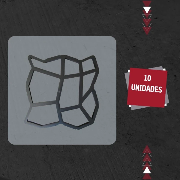 10x Molde Calafate Regular para Adoquines 35×35 - TZE204
