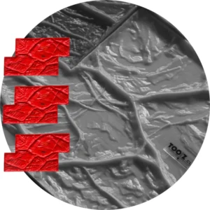 3X Molde para Estampado de Muros Iquique 50 x 35cm - TZE033X3