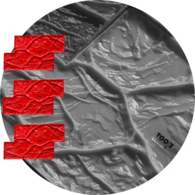 3X Molde para Estampado de Muros Iquique 50 x 35cm - TZE033X3