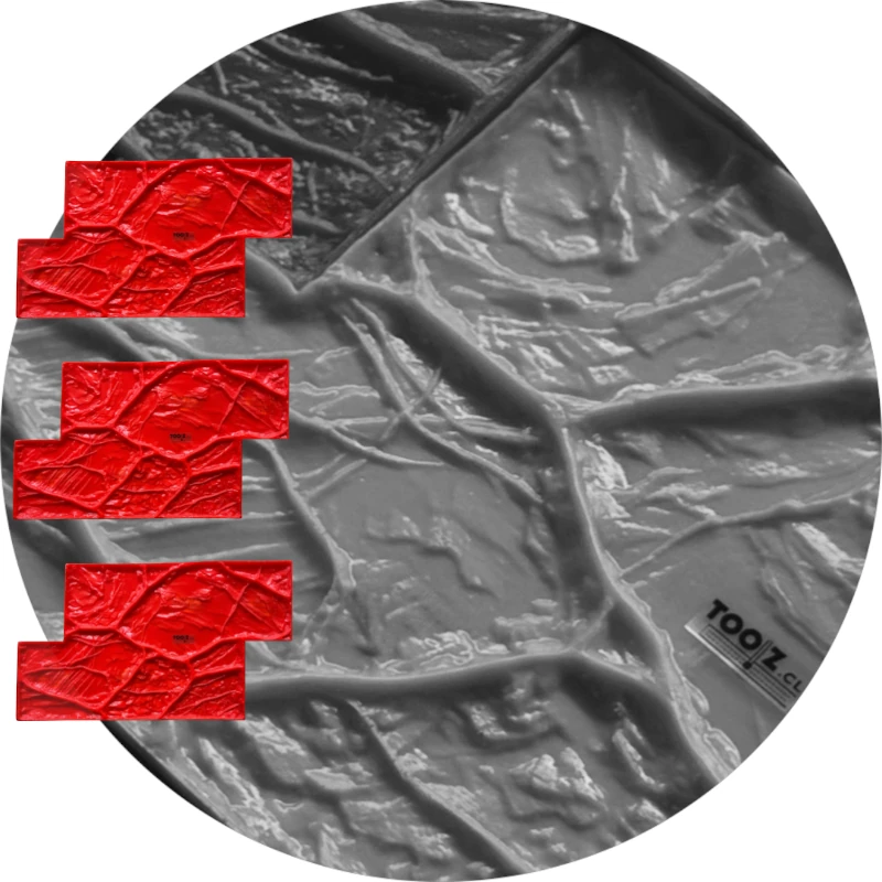 3X Molde para Estampado de Muros Iquique 50 x 35cm - TZE033X3 3X Molde para Estampado de Muros Iquique 50 x 35cm - TZE033X3