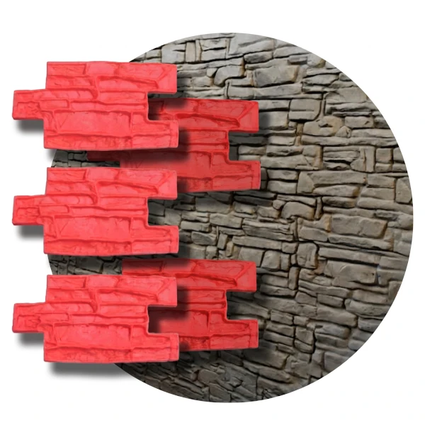 5x Molde Pucón para Bloques de Muro Hormigón Flexible 56x30cm TZE009X5 5x Molde Pucón para Bloques de Muro Hormigón Flexible 56x30cm TZE009X5