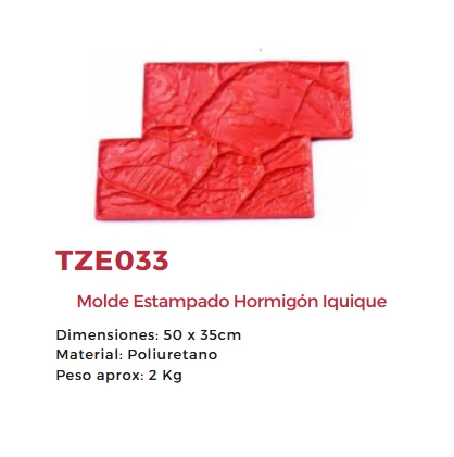Molde para estampado de Muros Iquique TZE033