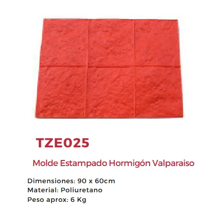 Molde estampado Valparaíso TZE025